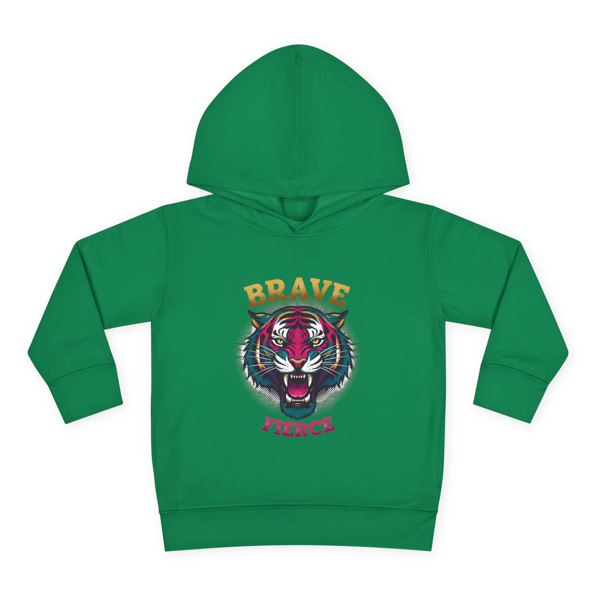 Toddler Hoodie — 'Brave & Fierce' Tiger Pullover (Built for a Different Jungle)