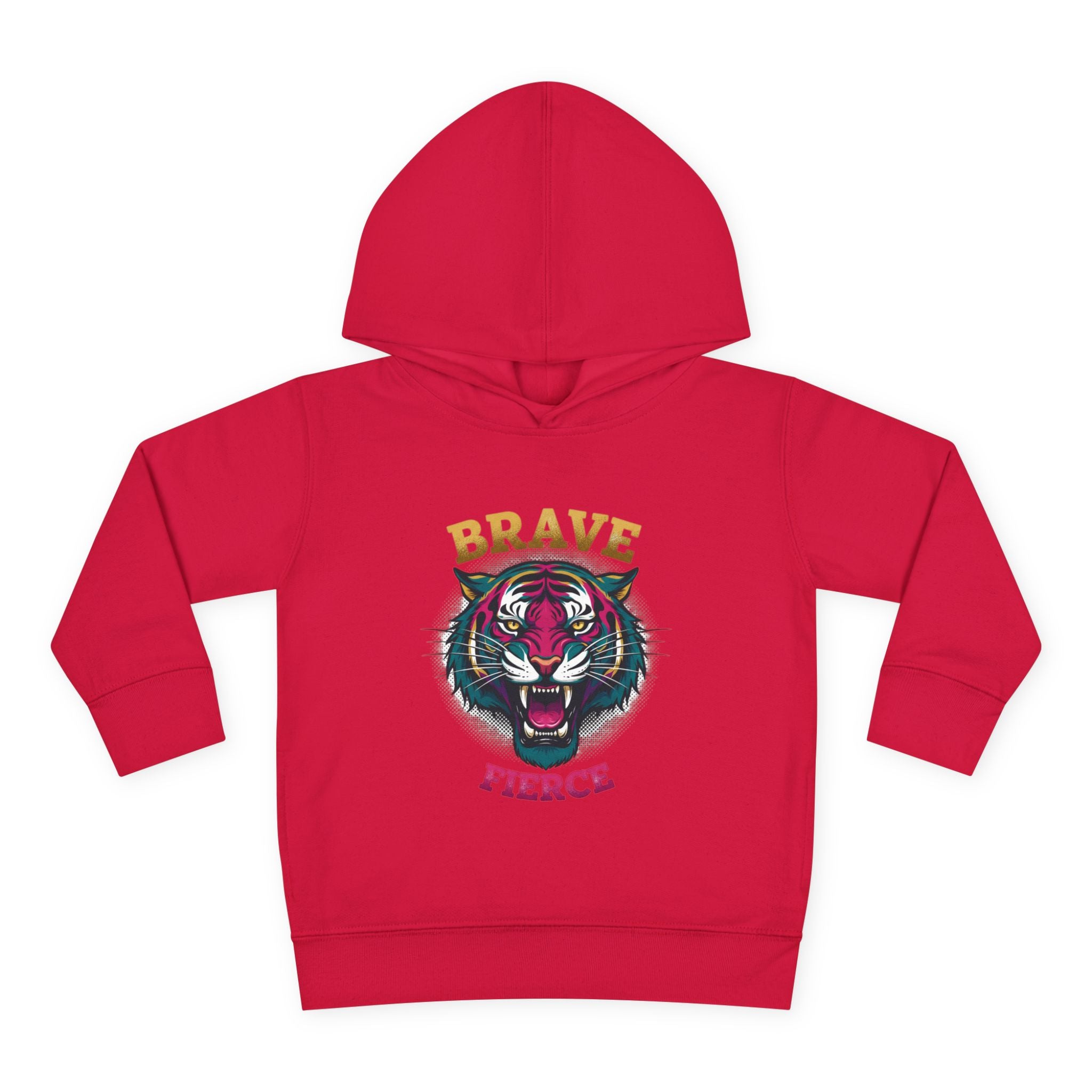 Toddler Hoodie — 'Brave & Fierce' Tiger Pullover (Built for a Different Jungle)