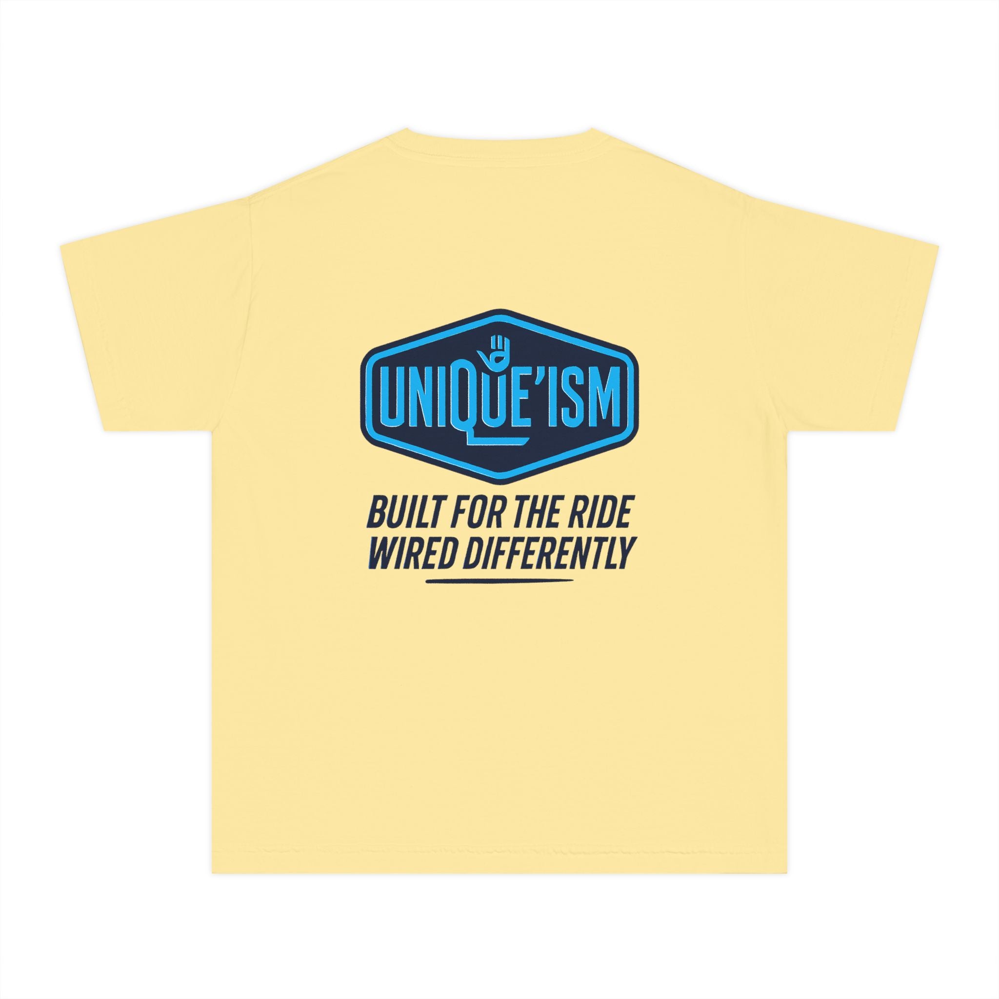 Autism Motorcycle Youth Tee – "Unique'ism: Built for the Ride"
