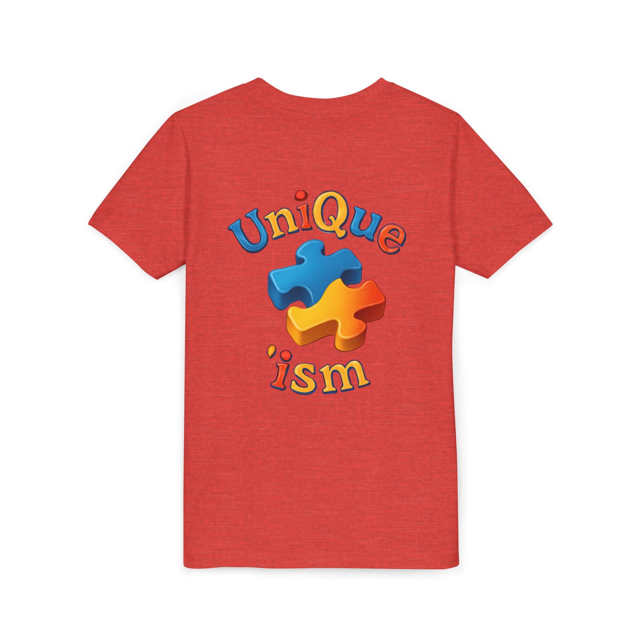 Autism Support Youth Tee — "NonVerbal Not Deaf" & Puzzle Piece "Unique'ism"