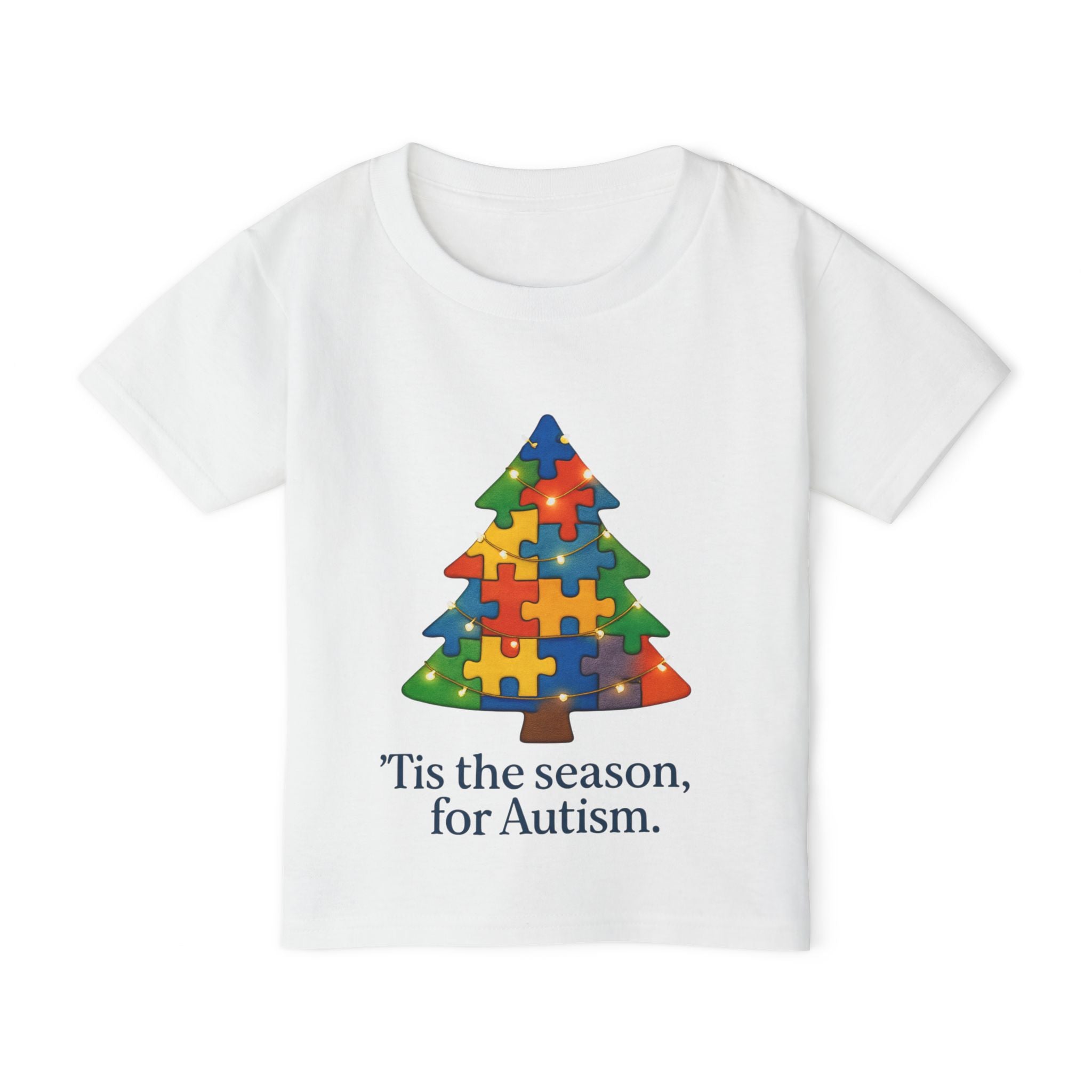 Christmas Toddler T-Shirt — ‘Tis the Season / Supporting Autism Design