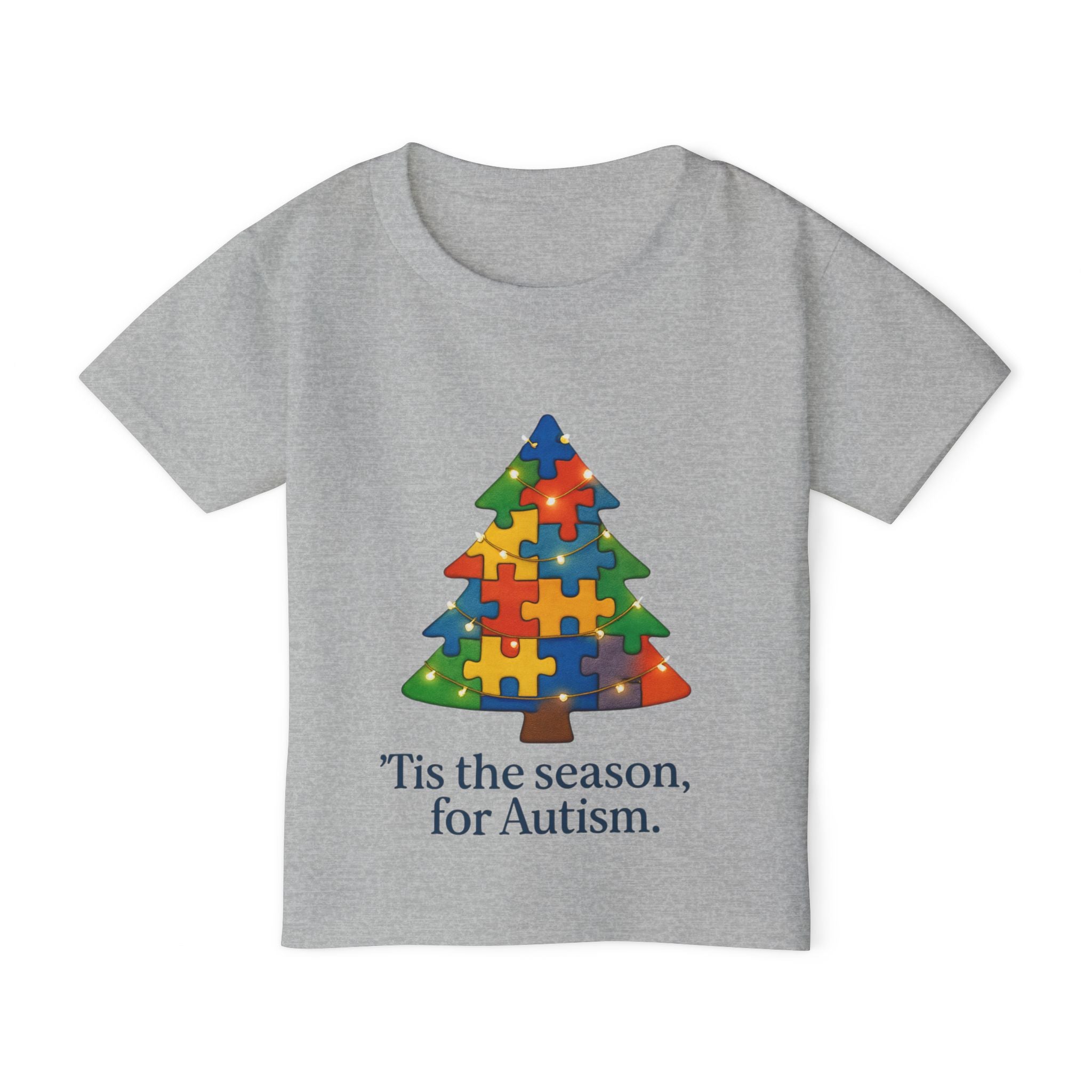 Christmas Toddler T-Shirt — ‘Tis the Season / Supporting Autism Design