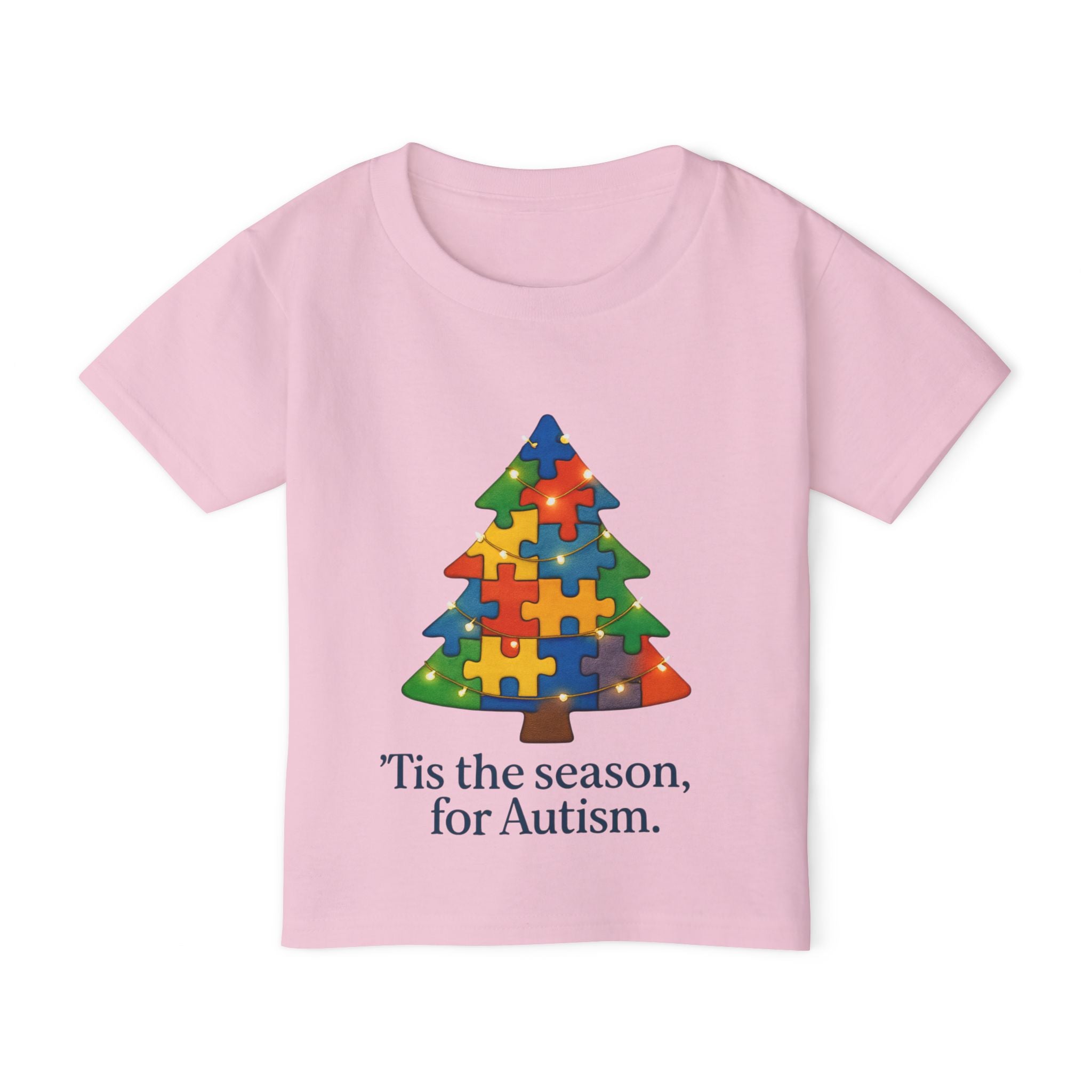 Christmas Toddler T-Shirt — ‘Tis the Season / Supporting Autism Design