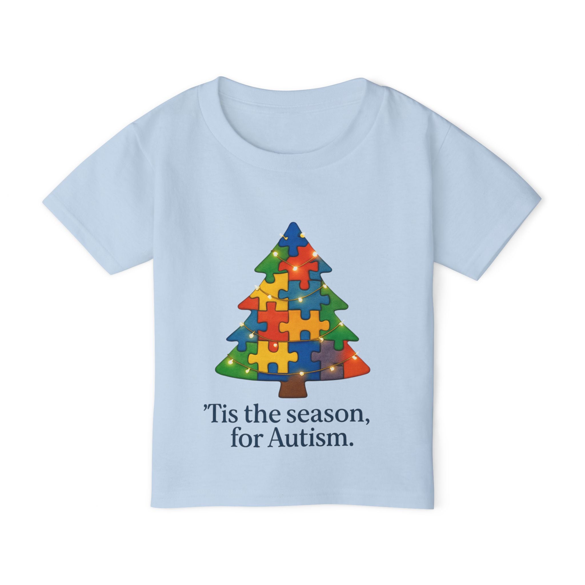 Christmas Toddler T-Shirt — ‘Tis the Season / Supporting Autism Design