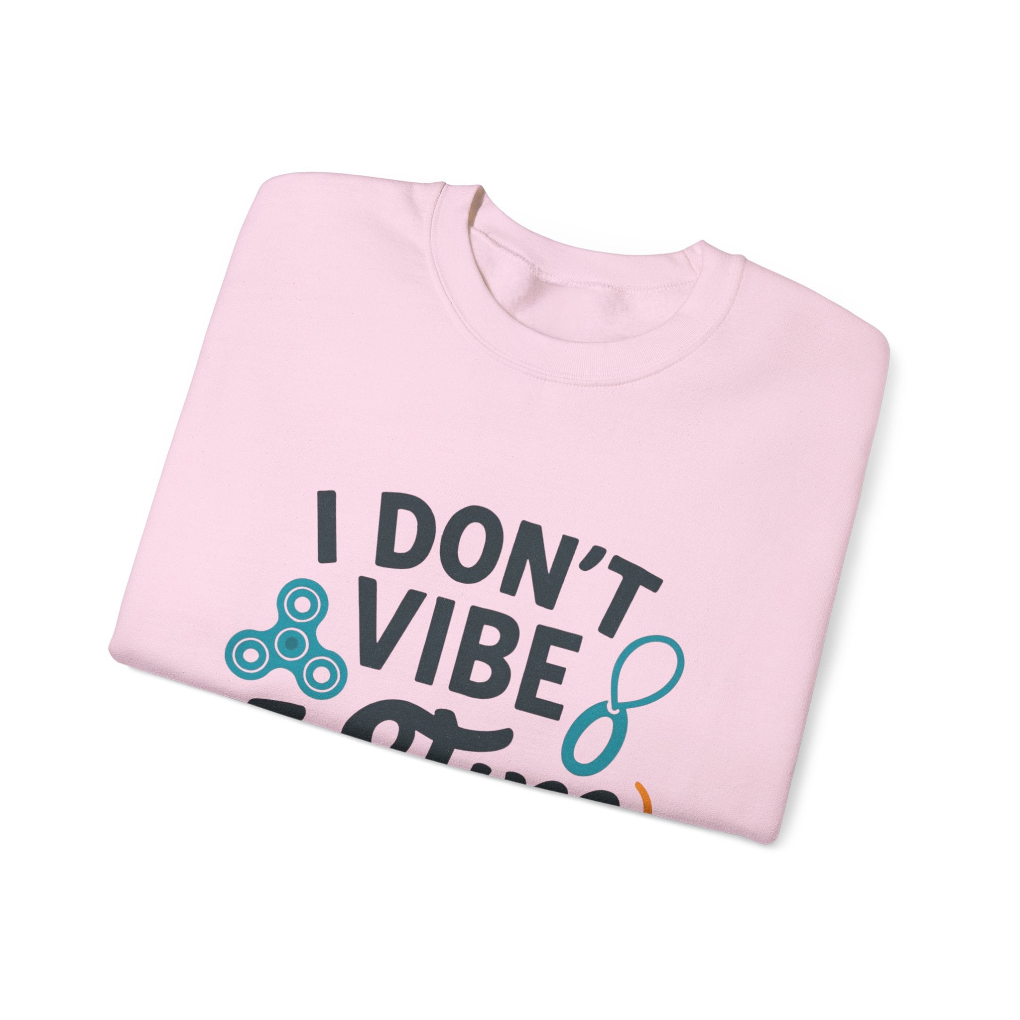 I Don't Vibe I Stim Crewneck Sweatshirt — "Unique'ism" Autism Puzzle Graphic