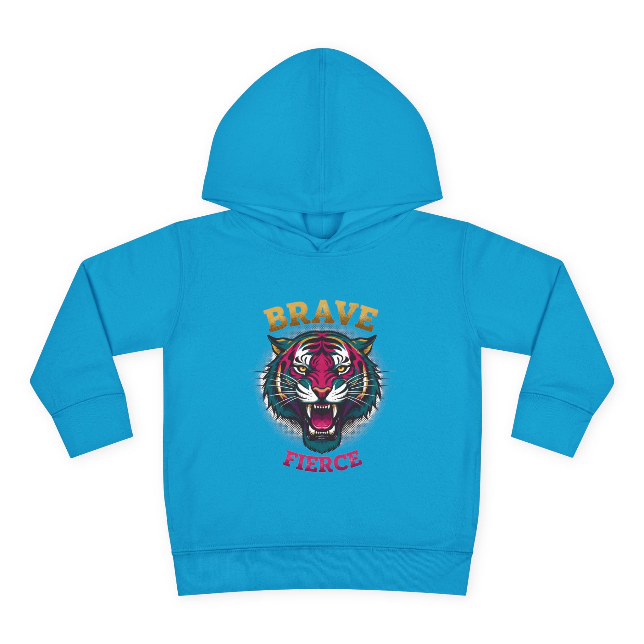 Toddler Hoodie — 'Brave & Fierce' Tiger Pullover (Built for a Different Jungle)