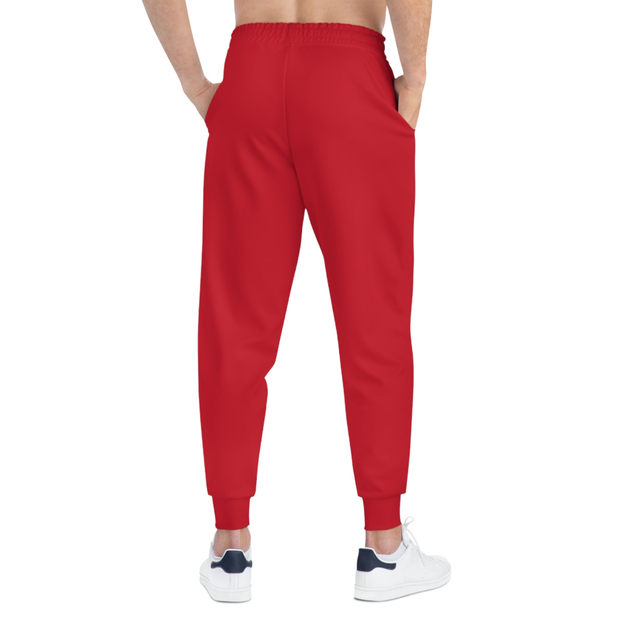 Red Puzzle Piece Joggers – Autism Awareness Athletic Sweatpants