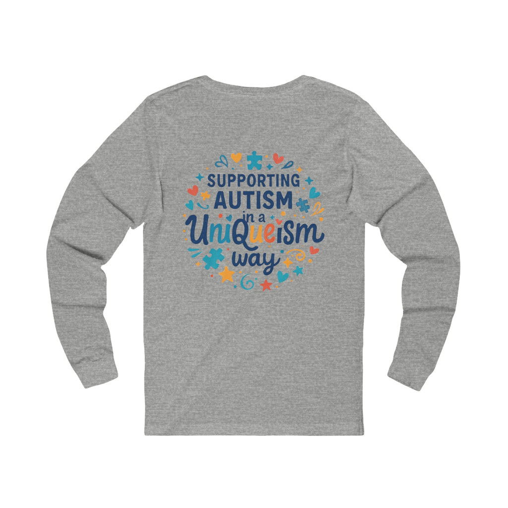 Autism Awareness Long Sleeve Tee — "'Tis the Season, for Autism" Holiday Puzzle Tree
