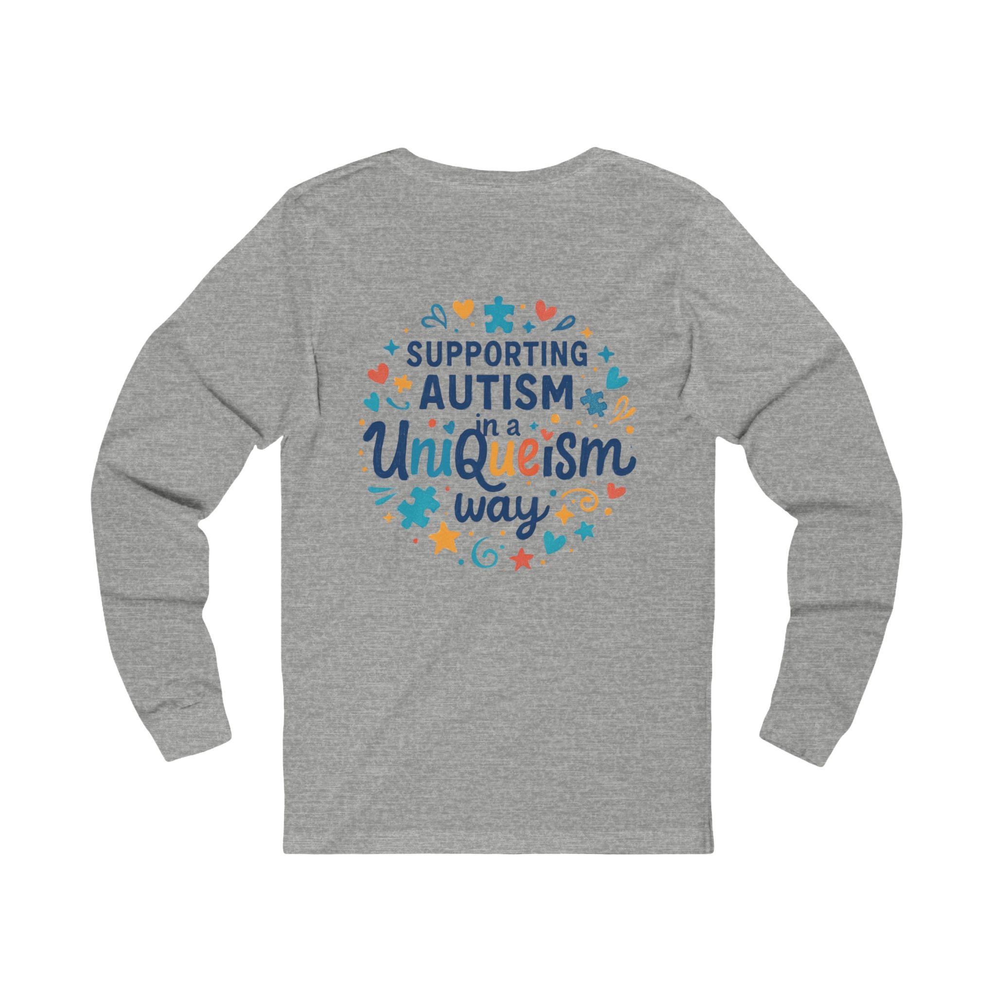 Autism Awareness Long Sleeve Tee — "'Tis the Season, for Autism" Holiday Puzzle Tree