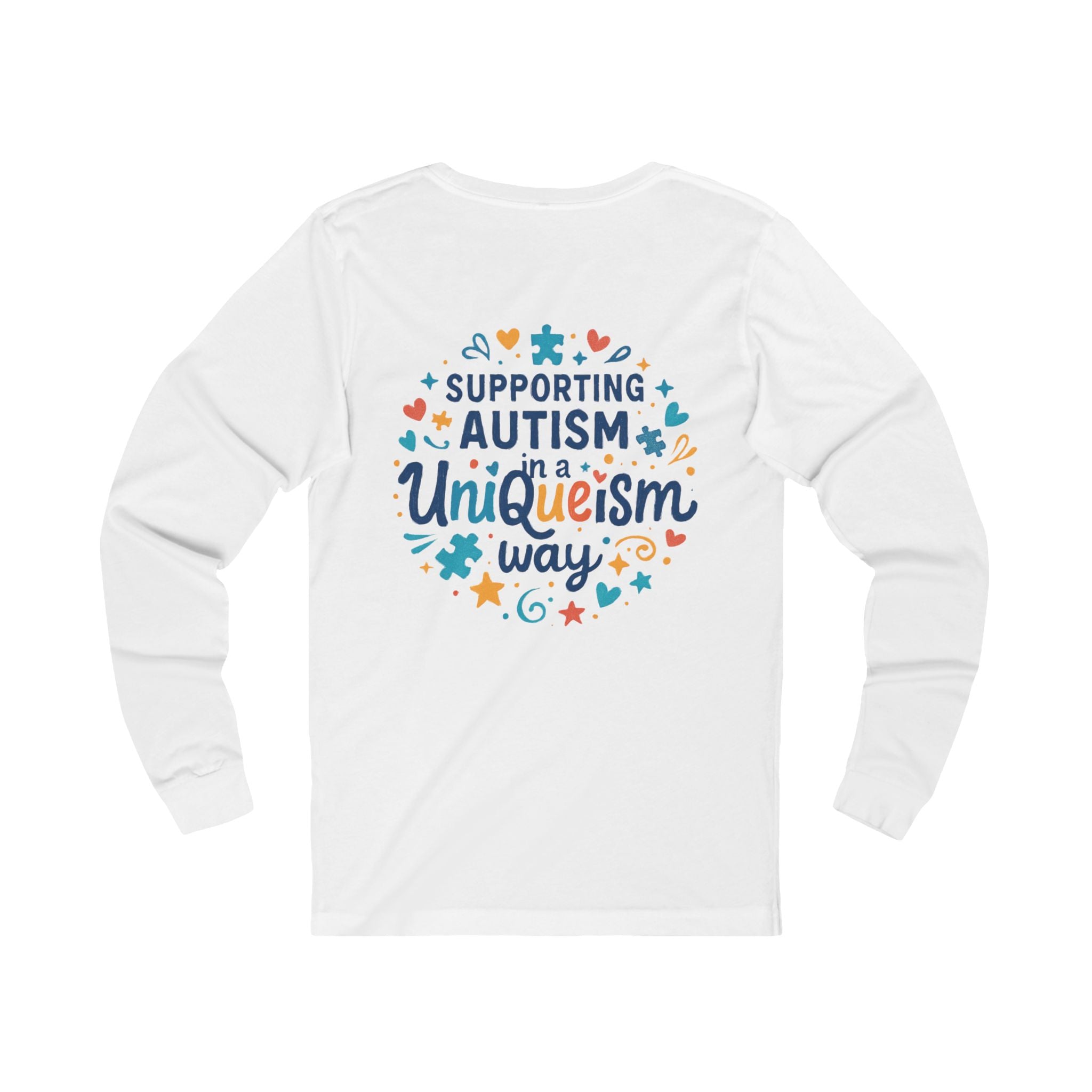 Autism Awareness Long Sleeve Tee — "'Tis the Season, for Autism" Holiday Puzzle Tree