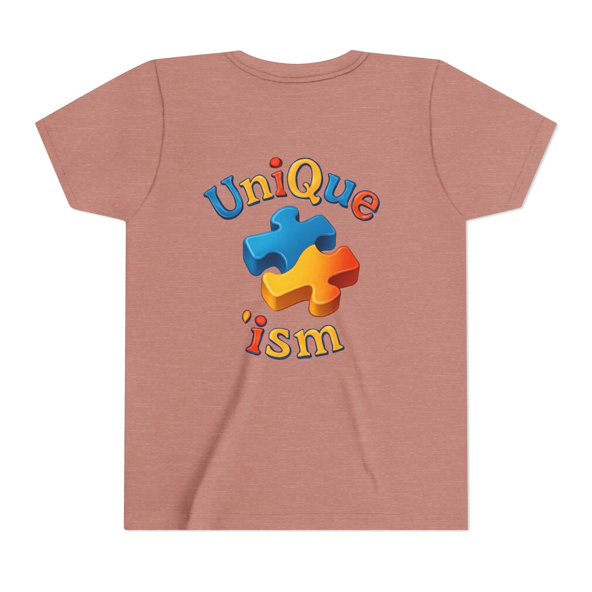 Autism Support Youth Tee — "NonVerbal Not Deaf" & Puzzle Piece "Unique'ism"