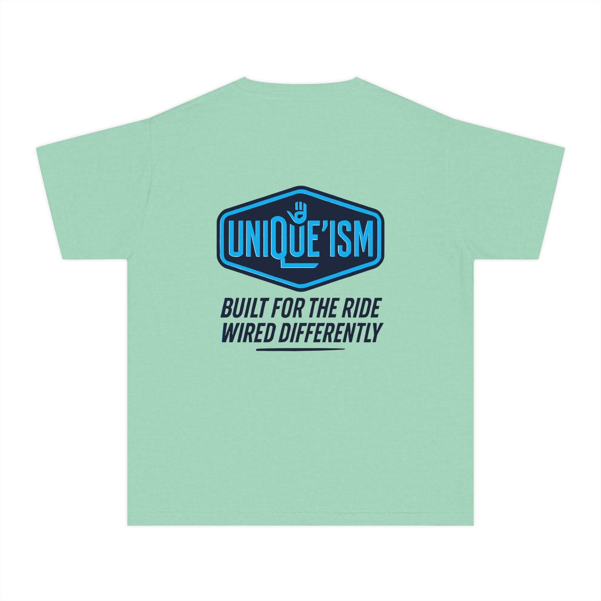 Autism Motorcycle Youth Tee – "Unique'ism: Built for the Ride"