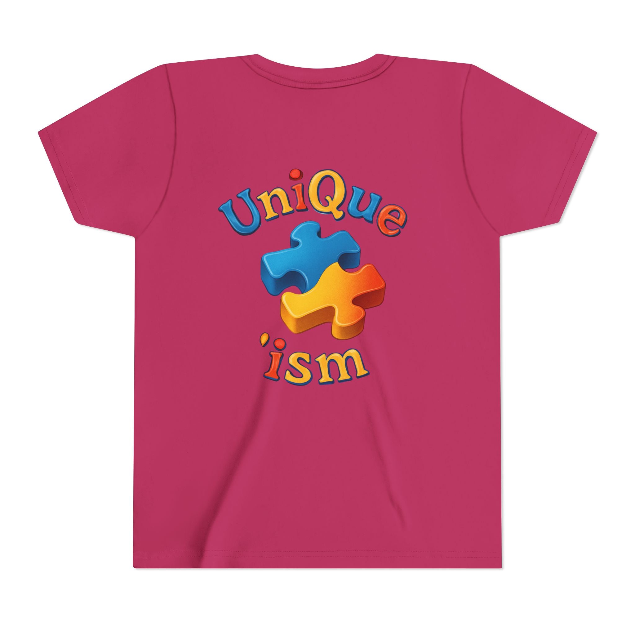 Autism Support Youth Tee — "NonVerbal Not Deaf" & Puzzle Piece "Unique'ism"